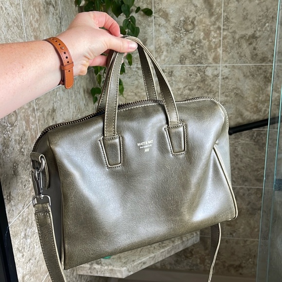 Matt & Nat Handbags - Dark Green Matt and Nat Vegan Tote